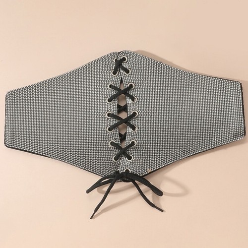 Girls Women Waist Rope Stretchy Waist Belt with SelfTie Rope for Dress