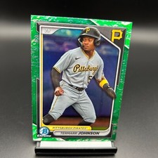 2024 Bowman #BCP-24 Termarr Johnson Lunar Glow Refractor Pittsburgh Pirates
