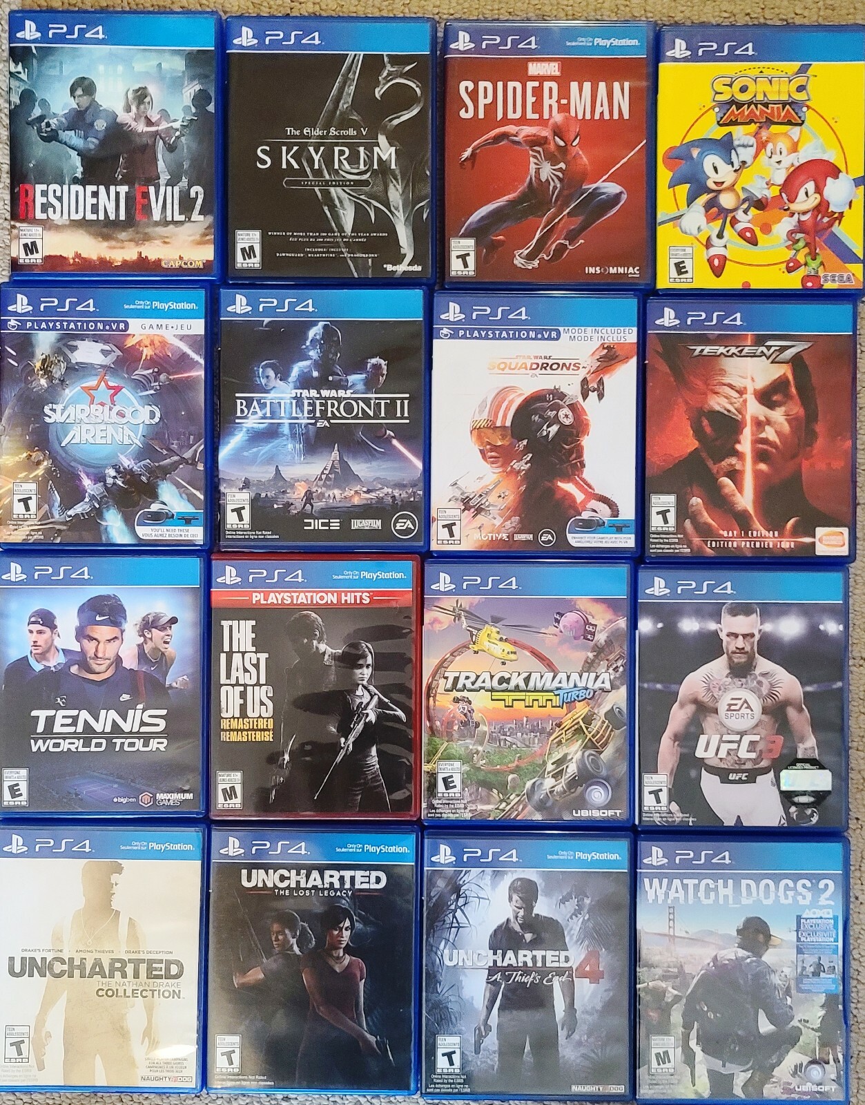 Sony PlayStation 4 PS 4 PS4 Game lot Pick Yours Ghost Recon Uncharted