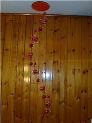 53'' rote Spiegelkugel Discokugel Windspiel/Mobile von Leonardo ideales Geschenk