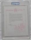 Madonna Signed The English Rose Letter 10x13 Encap Gem Mint 10 PSA #85739605
