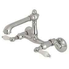Kingston Brass KS722.PL English Country 1.8 GPM Widespread Bridge - Chrome