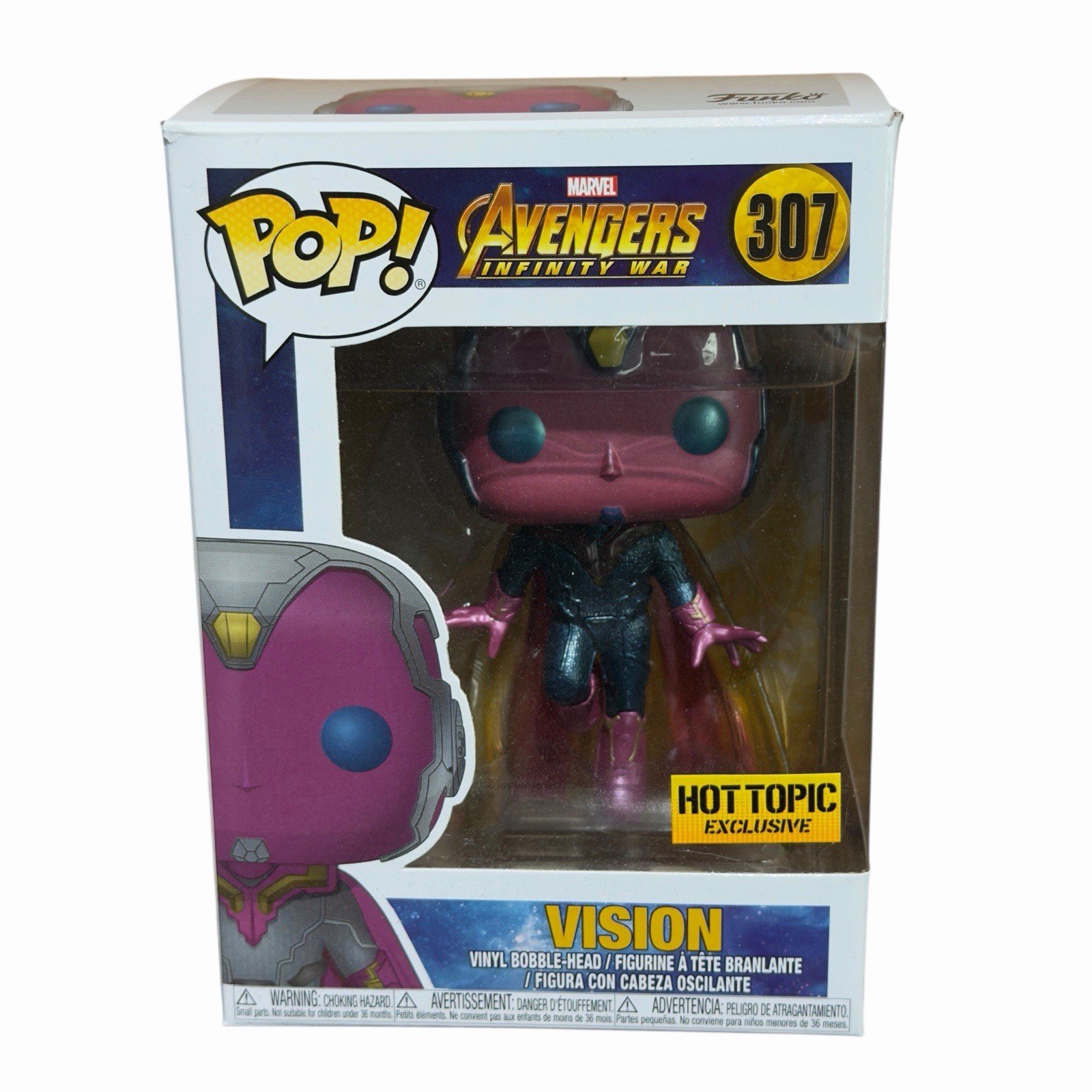 Funko Pop! Marvel Avengers Infinity War - Vision #307 Hot Topic Exclusive