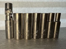 Duralast 3/8 Deep 6pt Socket Set – 11/16,5/8,9/16,3/8,7/16,5/16,5/8 Swivel NICE!