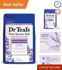 Dr Teals Hypoallergenic Lavender Epsom Salt Soak - 48 oz Stress Relief Formula