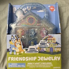 Bluey Friendship Jewelry Case Toy New With Box Bingo Beads Bracelets Necklace