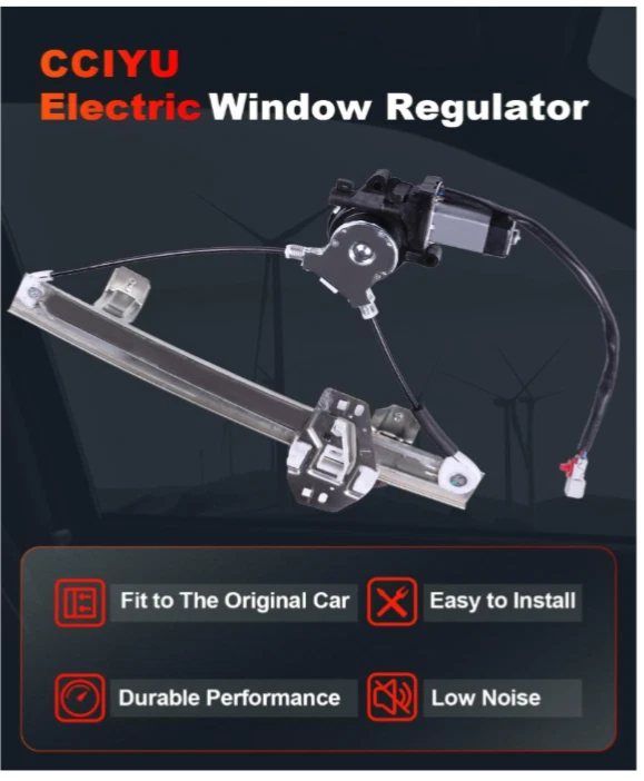 Regulador de ventana eléctrica cciyu con reemplazo de motor para Acura RL 1998-2004 (RLD) Foto 2 de 4