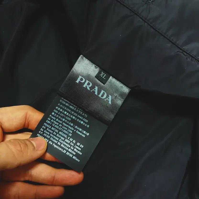 Prada Gray Windbreaker with Triangle Logo, Size XL, Limited Edition thumbnail 3