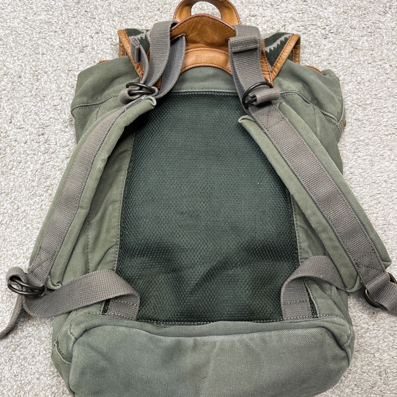 Pendleton Drawstring Bag Rucksack Western Aztec C… - image 7