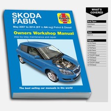 Skoda Fabia petrol & diesel (May 2007-2014) Haynes Repair Manual