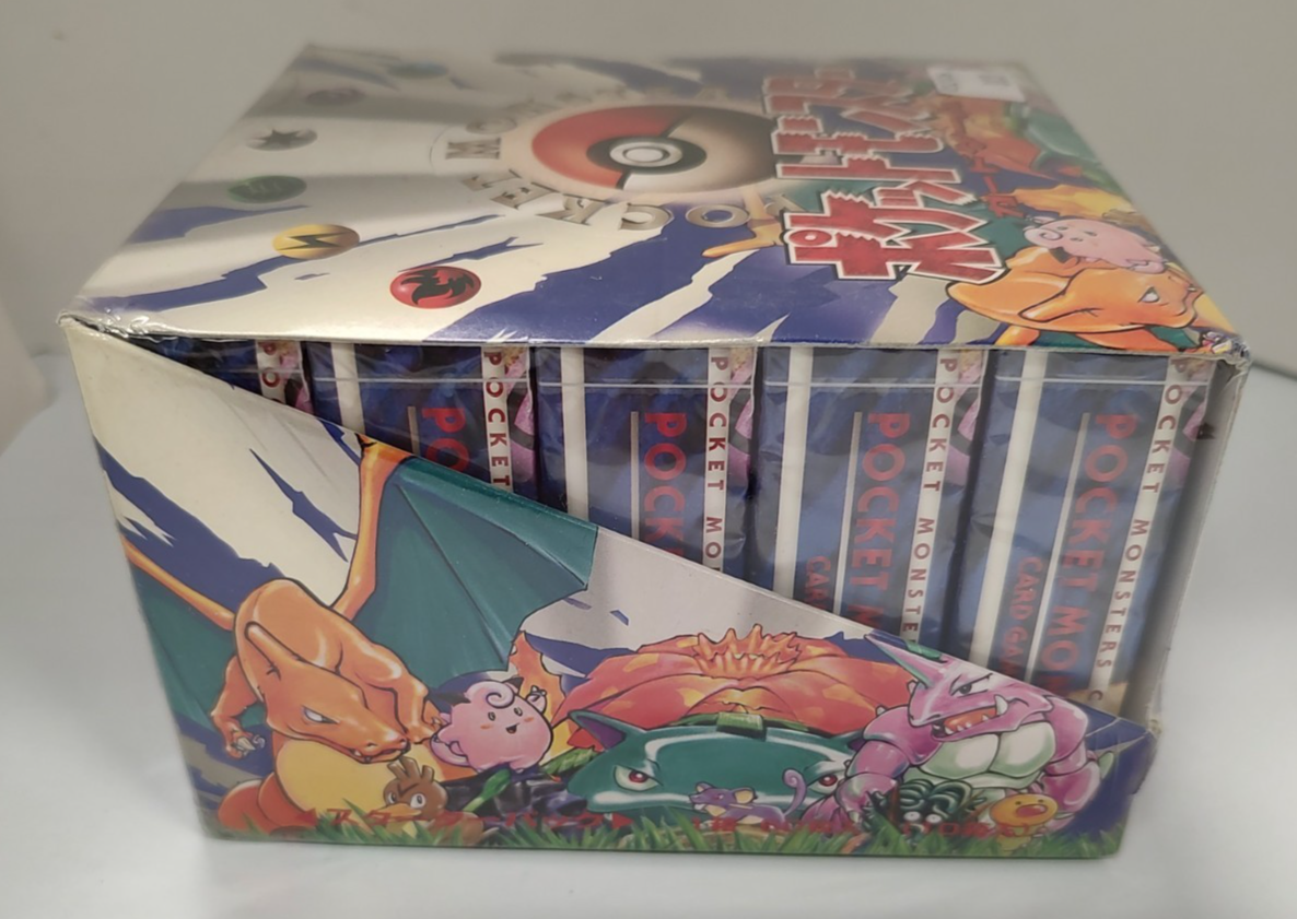 1996 POKEMON JAPANESE STARTER 10 DECK BASIC BASE SET DISPLAY BOX