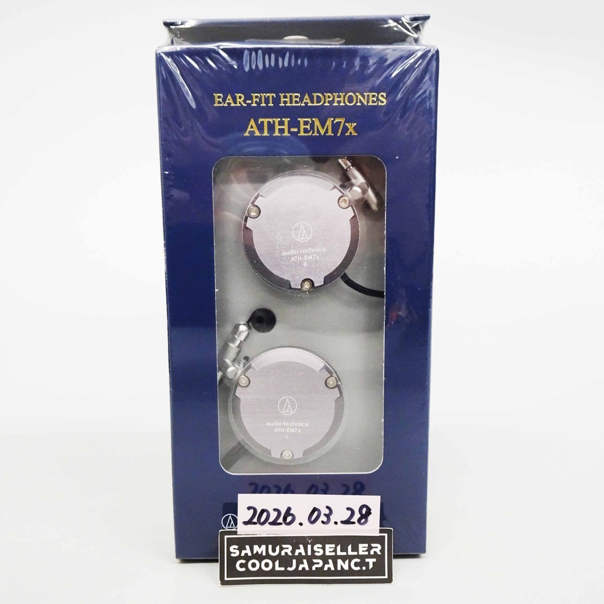 ATH-EM7x 新品 未開封 オーディオテクニカ ペルソナ3 有線イヤホン Audio-Technica ATH-EM7 X Silver Model Persona 3 Earphone EM7X from