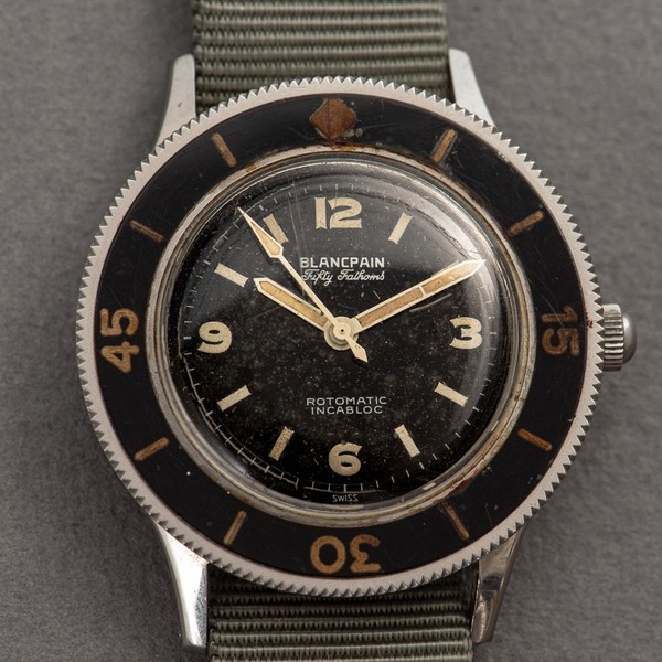 Blancpain  Model : Fifty Fathoms about 1953 rotomatic incabloc diver vintage