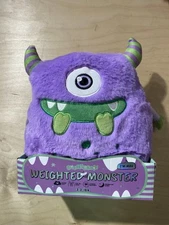 Beastie Buddies Max the Monster 10" Weighted Plush 2.2 lbs Purple Green New LD
