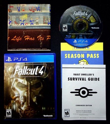 Fallout 4 Standard Edition PS4 Video Game Season Pass Survival Guide