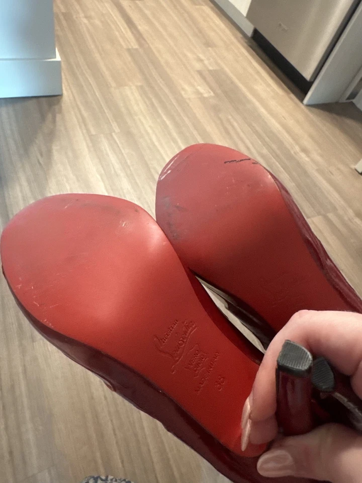 复古和罕见 Christian Louboutin 马戏团高跟鞋短靴 — 第 4/4 张图片