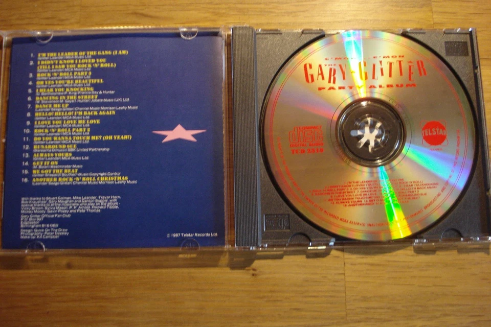 CD THE GARY GLITTER PARTY ALBUM GREATEST HITS PANINI POP STARS MINI POSTER BRAVO - Bild 3 von 4