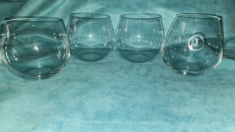 4-Crystal stemless balloon glasses Wine/Whiskey Riedel/Schott Zwiesel/Enthusiast