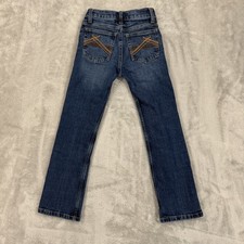 Wrangler Jeans Youth Boys 8 Slim 20X Slim Bootcut Adjustable Waist Thick Stitch
