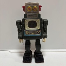Vintage Showa Tin Toy Robot Alps Japan 28x16x8cm Retro Collectible