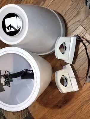 2 Rockford Fosgate M2WL-10H Loaded Wake Tower Enclosures Pods Clamps NoSpeakers 