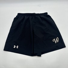 Under Armour Shorts Youth Boys XL Black Logo .. 29684