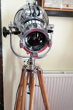 RESTORED REWIRED VINTAGE STRAND 23 MKII THEATRE SPOT LIGHT PROFILE LAMP + TRIPOD