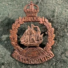 Drake Battalion, Royal Navy Division,  ww1. Cap Badge.  Bi metal.   Ad24