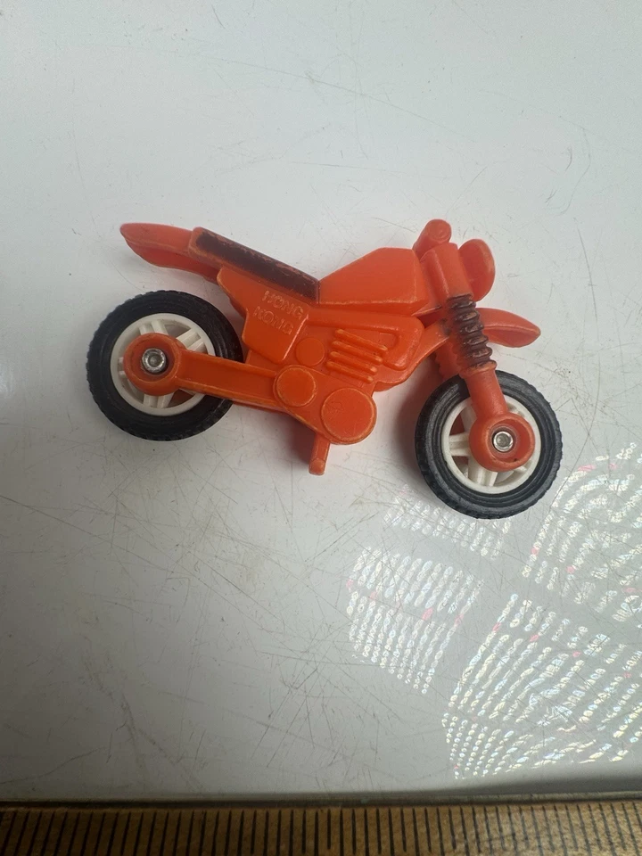 De colección Buddy L Plástico Rojo Motocicleta Accesorio Pieza Original Foto 2 de 4