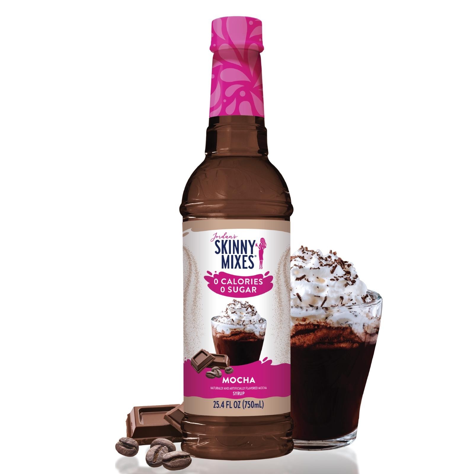 Jordan's Skinny Mixes Sugar Free Mocha Syrup 25.4 Fl Oz Coff