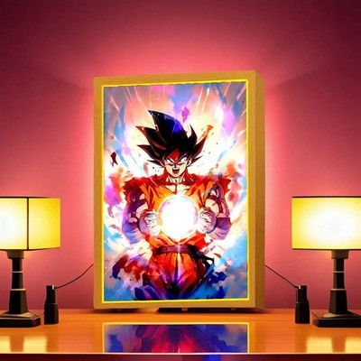 Dragon Ball Z! Goku Kamehameha LED Light Painting Frame – A4/A5 | eBay