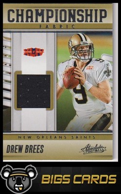 2023 Panini Absolute #CF-3 Drew Brees Championship Fabric