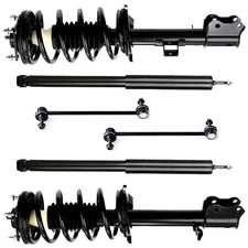 Front Struts Rear Shocks Sway Bars 6pc Set for Ford Escape Mercury Mariner Mazda