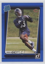 2021 Panini Donruss Rated Rookie Press Proof Blue Dazz Newsome #320 0a7d