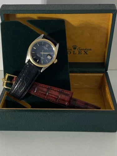 Vintage 1966 Rolex Model 1501 Oyster Perpetual Date Just Wrist Watch.