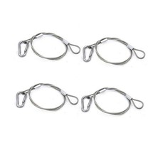 4 Pack Stainless Steel Safety Security Stage Light Cables Wire Rope... Fast Ship
