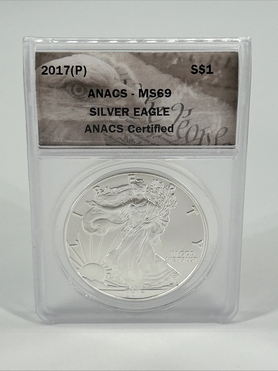 25+ American Eagle ANACS 2017 Silver Bullion Coins for sale