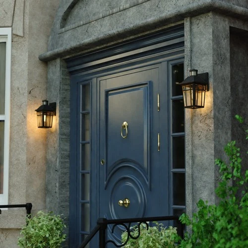 Vaxcel Lighting T0781 Garfield Park 12" Tall Outdoor Wall Sconce - Black - Picture 4 of 10