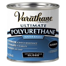 Water-Based Ultimate Polyurethane Gloss Finish, Half Pint Size