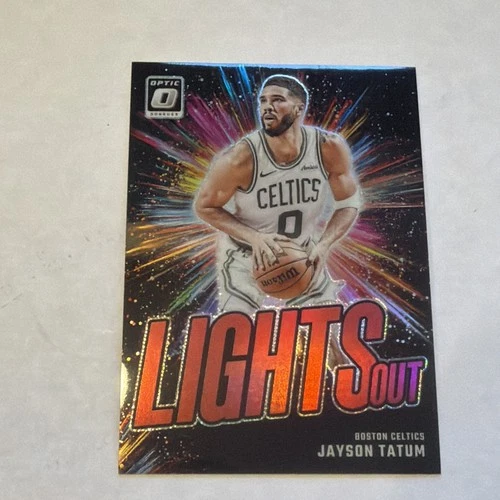 2024-25 Panini Donruss Optic - Lights Out Jayson Tatum #12 Red Prizm /99