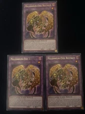 3x millennium eyes restrict Rare Jush In Hand! Near Mint Condition