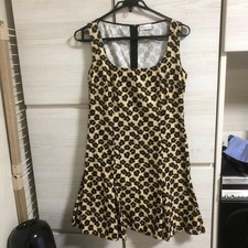 RED VALENTINO floral leopard print Sleeveless Dress Women Size 42 beige Genuine