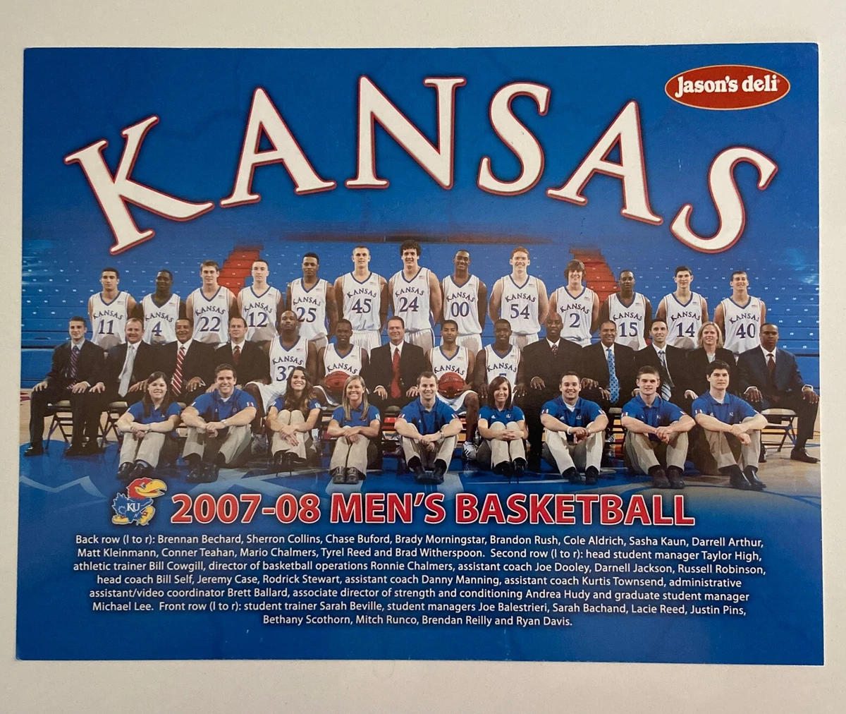 2008 kansas basketball roster sale