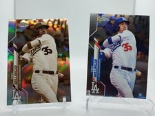 2020 CODY BELLINGER Topps Chrome Base Card And Sepia Prizm Card Lot Dodgers Mint