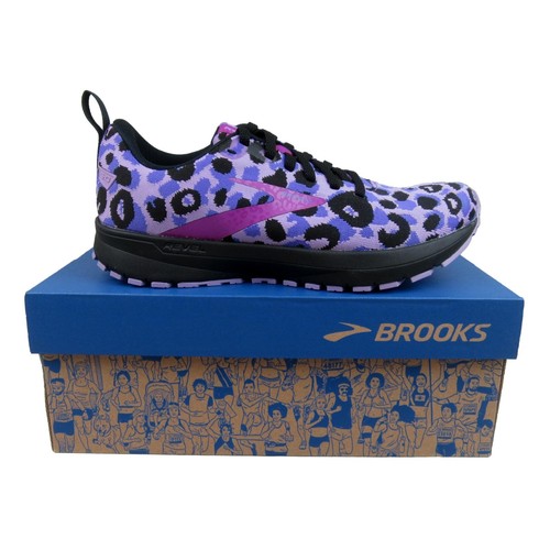 Brooks Revel 5 Run Wild Gym Running Shoes Women's Size 9 Purple Cheetah NEW