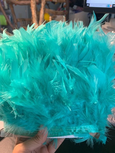 Turkey Feather Trim Fringing Price per 30cm DIY Craft Clothing Costume - Bild 24 von 32