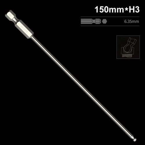 1/4" Shank Hex Magnetic Screwdriver Drive Drill Bits Ball Head H2/2.5/3/4/5/6/8 - Picture 24 of 28