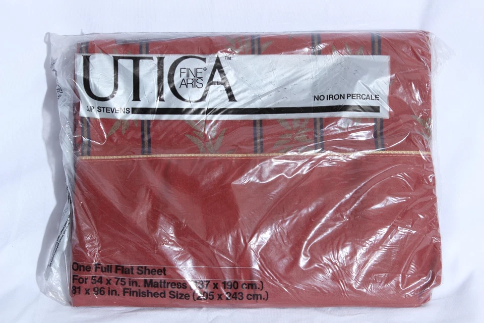 Hoja plana completa vintage Yves Saint Laurent sin hierro percal Utica J.p.Stevens nueva Foto 3 de 4