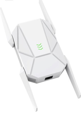 2025 AX1800 WiFi 6 Extender Signal Booster - Dual Band 2.4G/600Mbps & 5.8G/12...