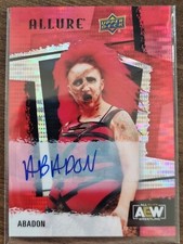 2022 AEW Abadon Red Rainbow AUTO ALLURE Trading Card Upper Deck #85874